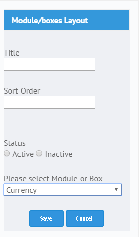 Module/Boxes Layout Title